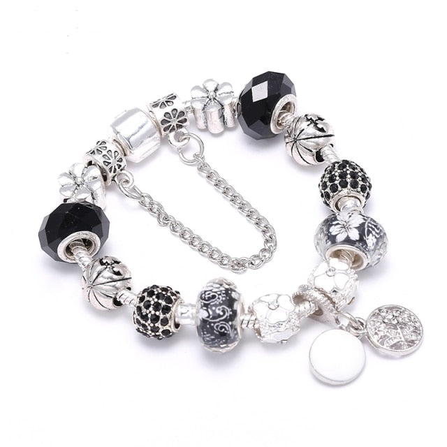 Men Original Streamer Crystal Beaded Fine Women Bracelet