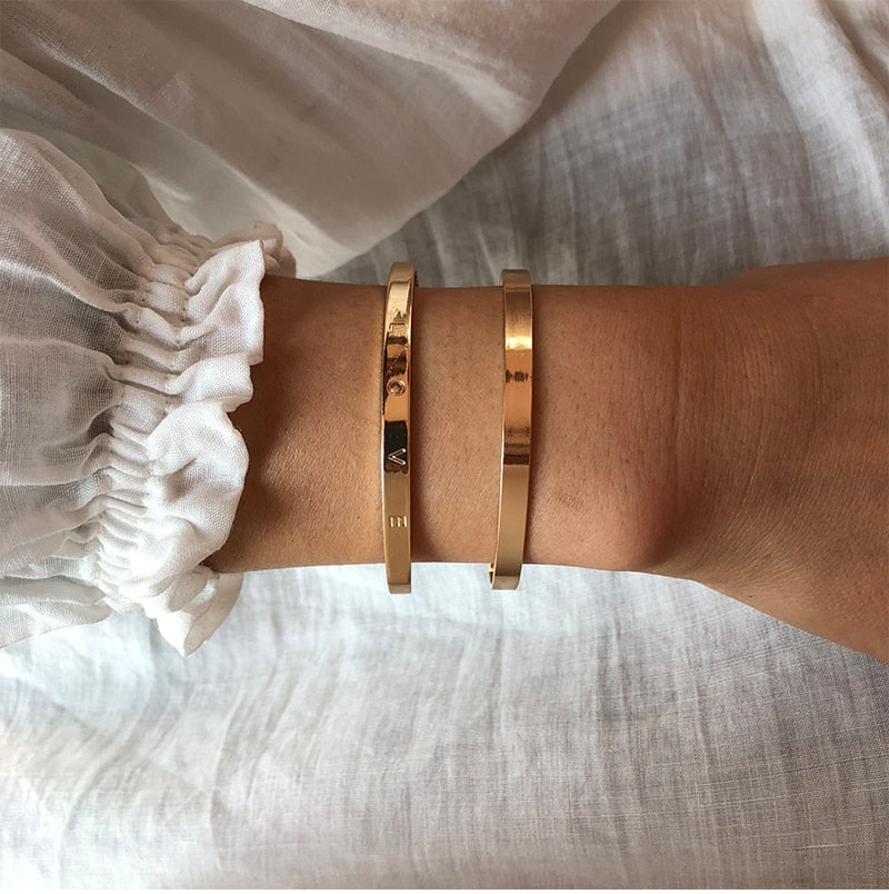 Adjustable Bracelet Bangle for Women Metal Cuff  Bracelet