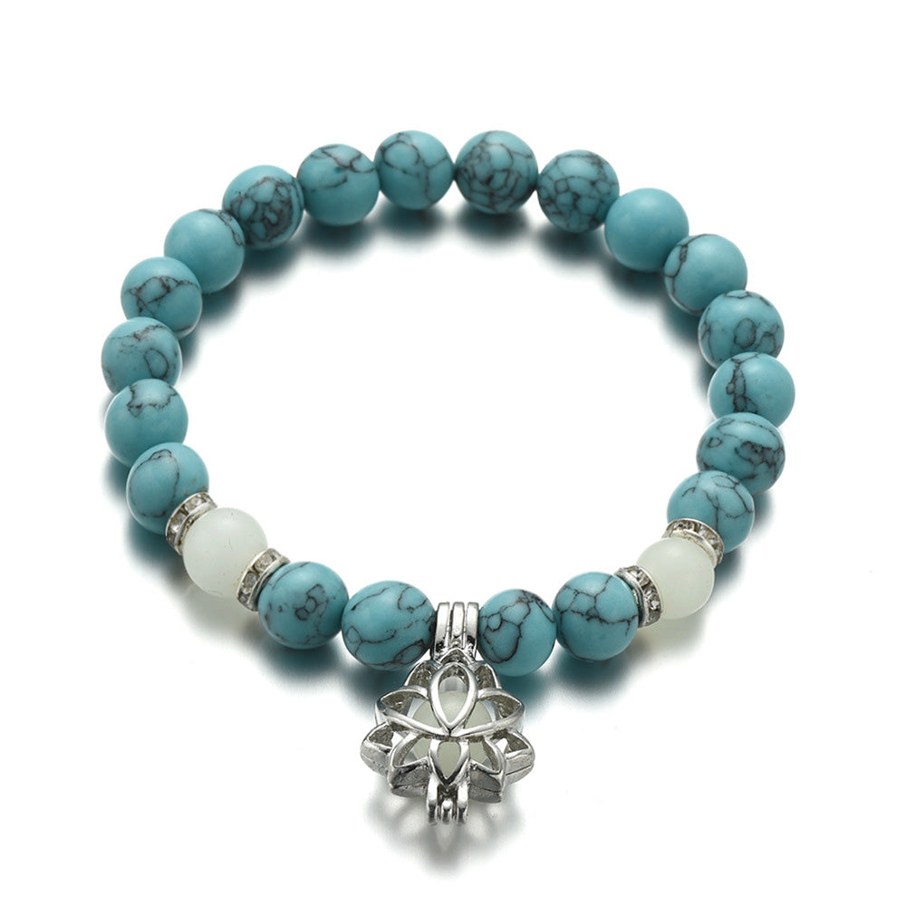 Natural Stone Yoga Luminous Glow In The Dark Bracelet