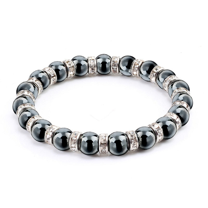 Natural Hematite Beads Bracelets Men