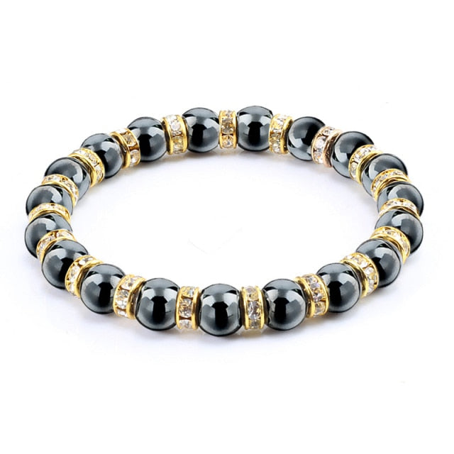 Natural Hematite Beads Bracelets Men