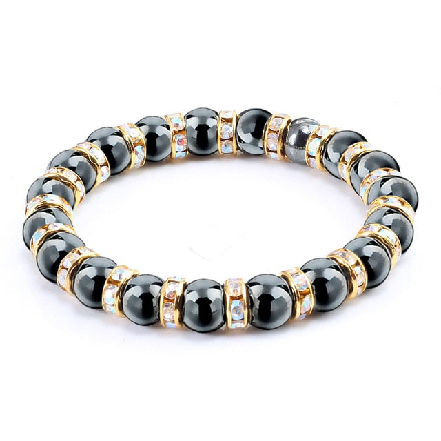 Natural Hematite Beads Bracelets Men