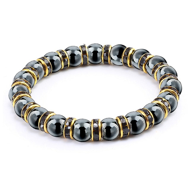 Natural Hematite Beads Bracelets Men