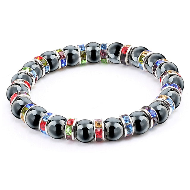 Natural Hematite Beads Bracelets Men