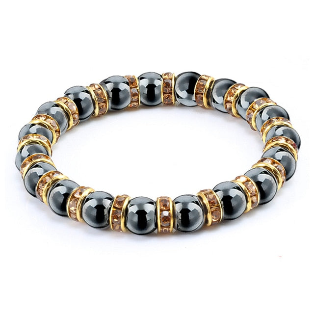Natural Hematite Beads Bracelets Men
