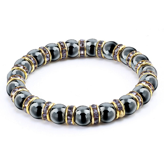 Natural Hematite Beads Bracelets Men