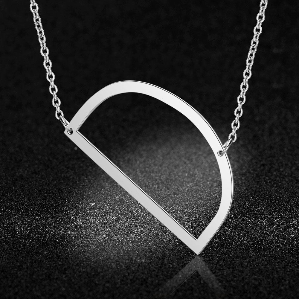 Initial Letter Name Pendant Necklace