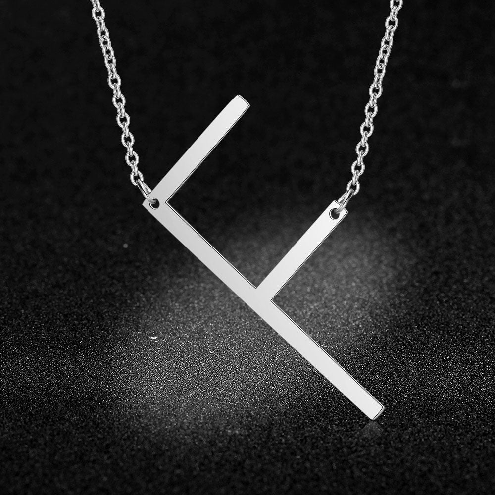 Initial Letter Name Pendant Necklace