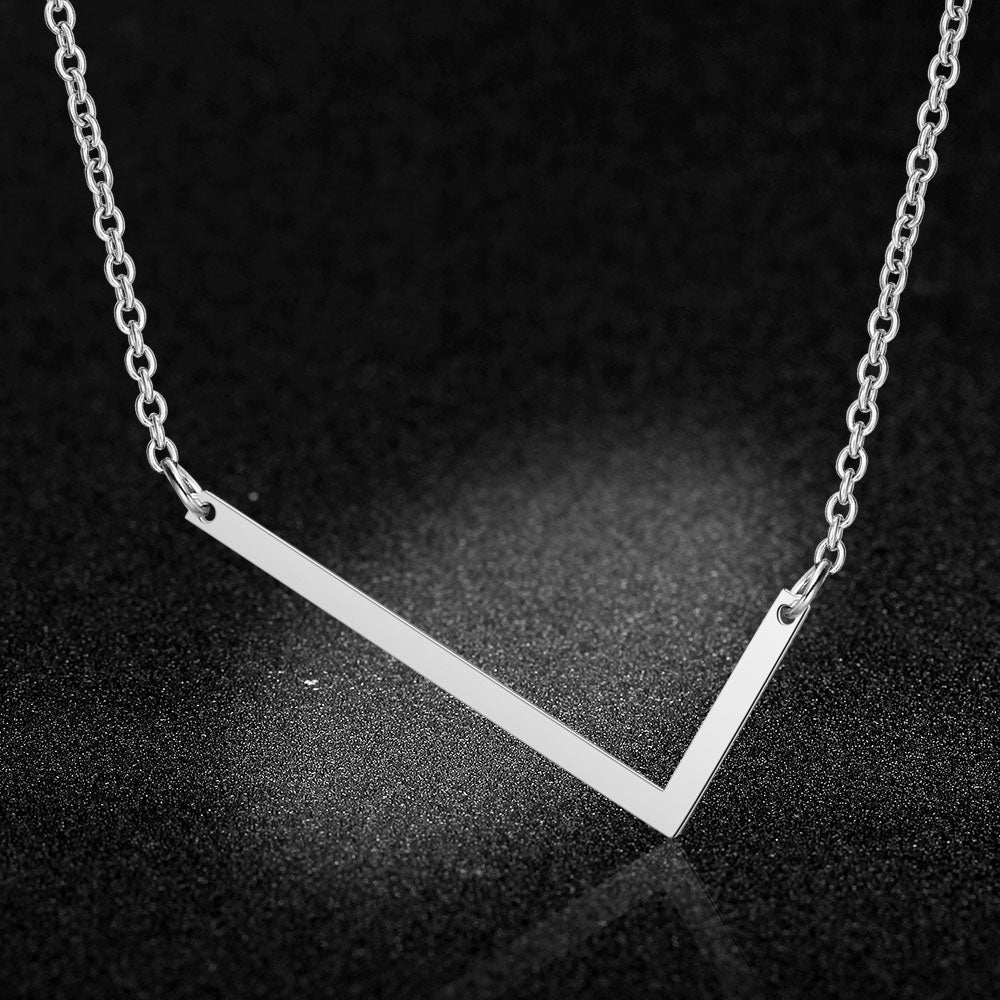 Initial Letter Name Pendant Necklace