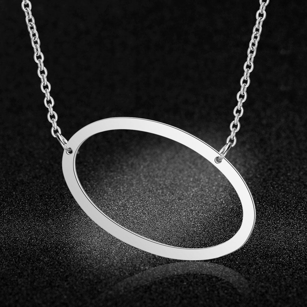Initial Letter Name Pendant Necklace