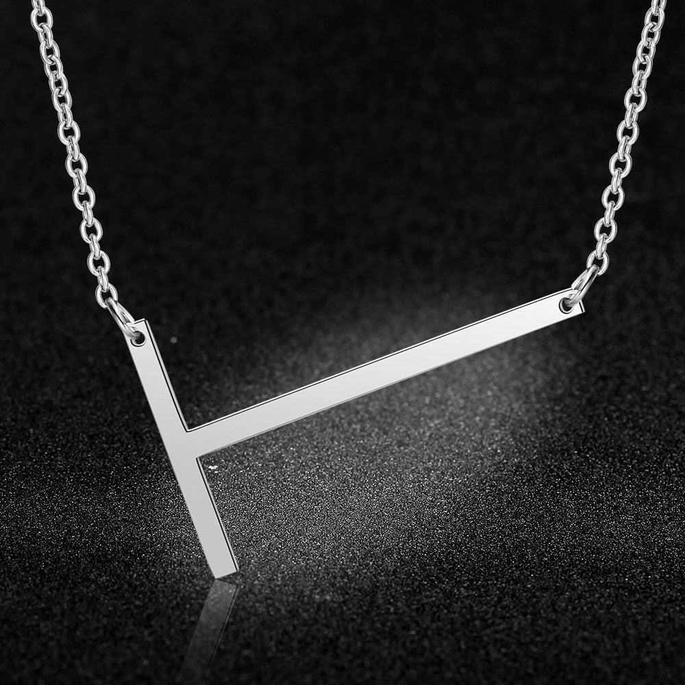 Initial Letter Name Pendant Necklace