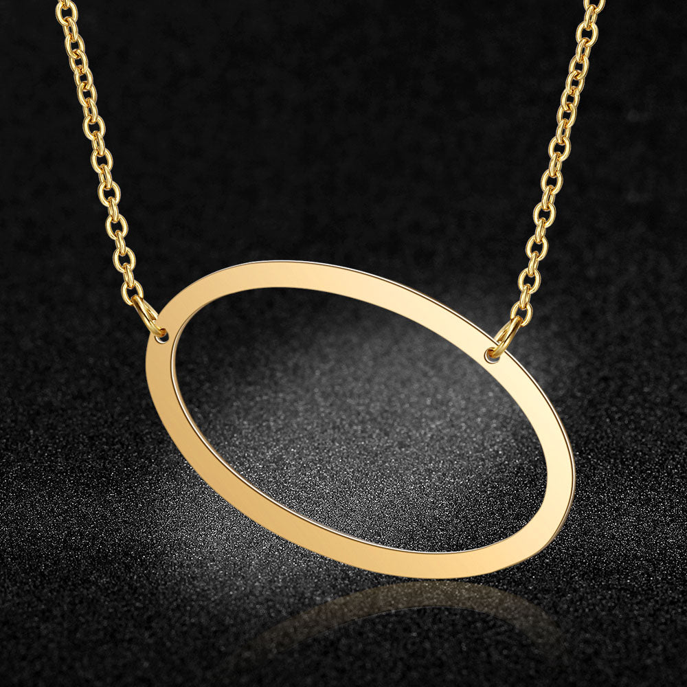 Initial Letter Name Pendant Necklace