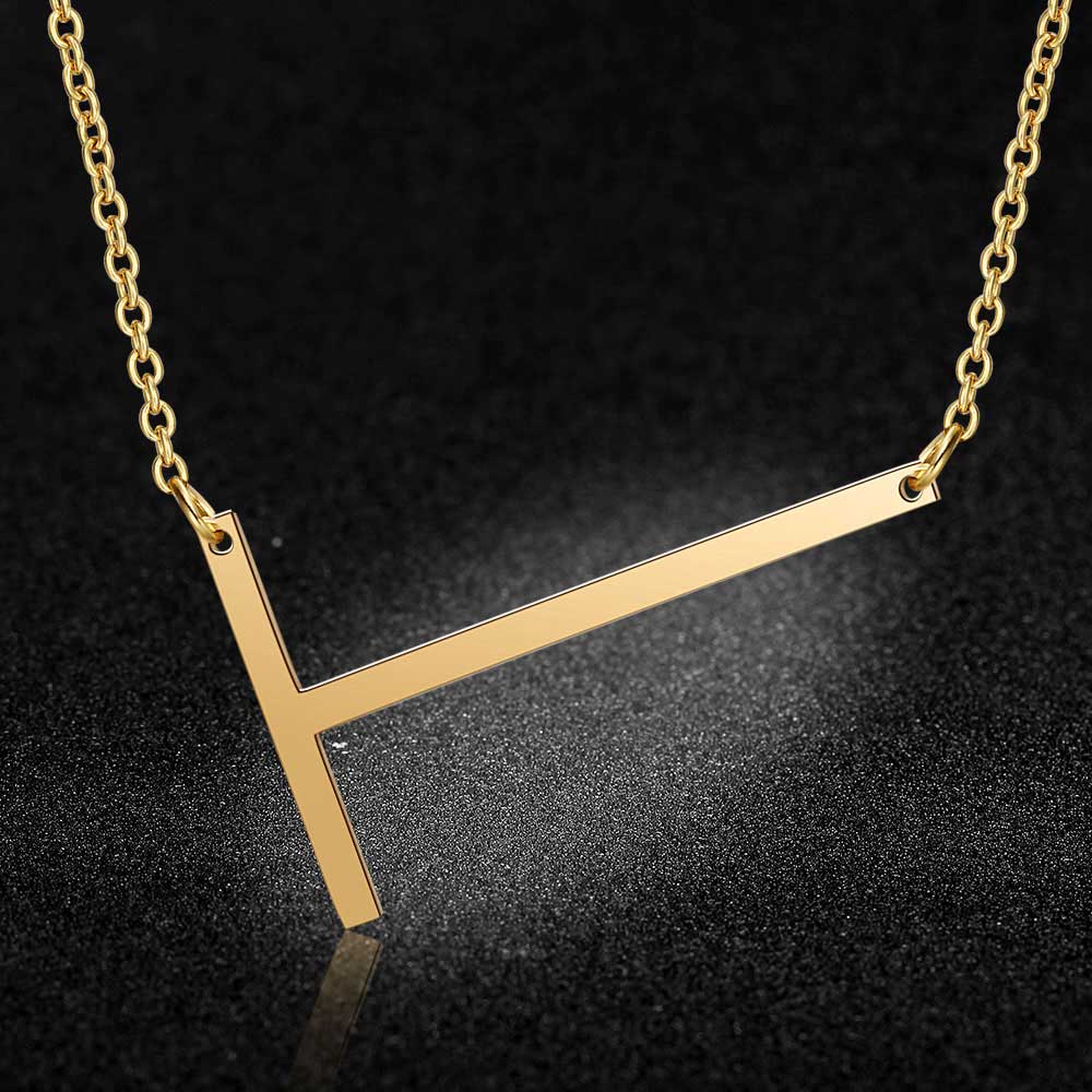 Initial Letter Name Pendant Necklace