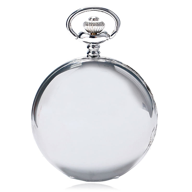 Black/Gold/Rose Golden/Silver Color Smooth Quartz Pocket Watches
