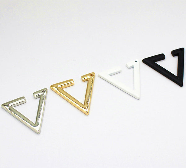 Pendientes Brincos con forma de triángulo geométrico para mujer