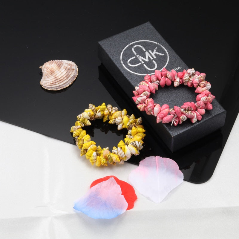 Hot Conch Shell Elastic Bracelet For Women