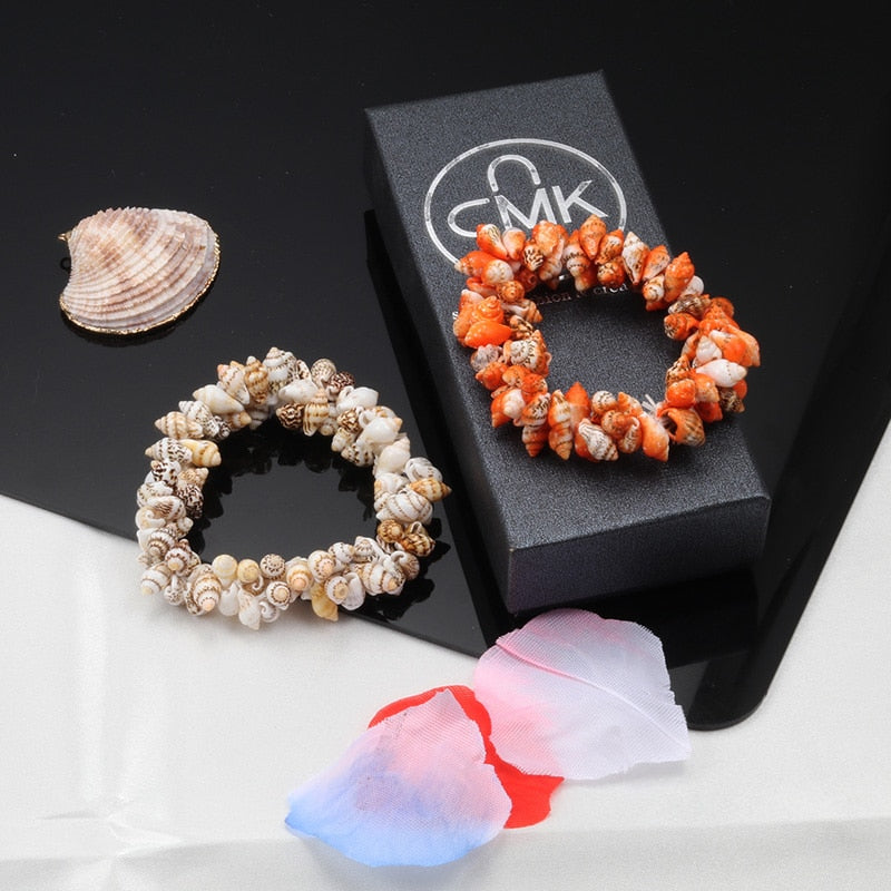 Hot Conch Shell Elastic Bracelet For Women