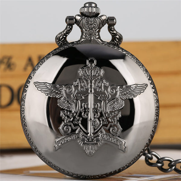 Reloj de bolsillo de cuarzo de Black Butler, el anime japonés