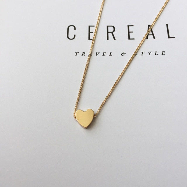Gold/Silver Color Chain Star Heart Choker Necklace