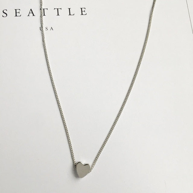 Gold/Silver Color Chain Star Heart Choker Necklace