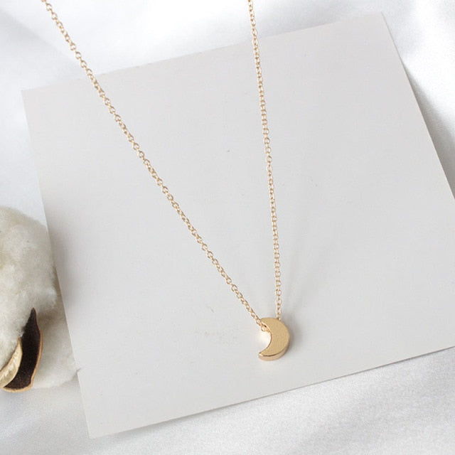 Gold/Silver Color Chain Star Heart Choker Necklace