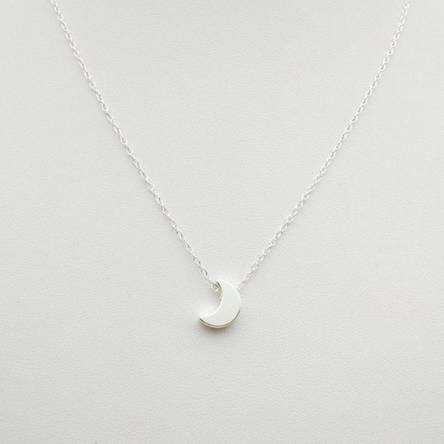 Gold/Silver Color Chain Star Heart Choker Necklace