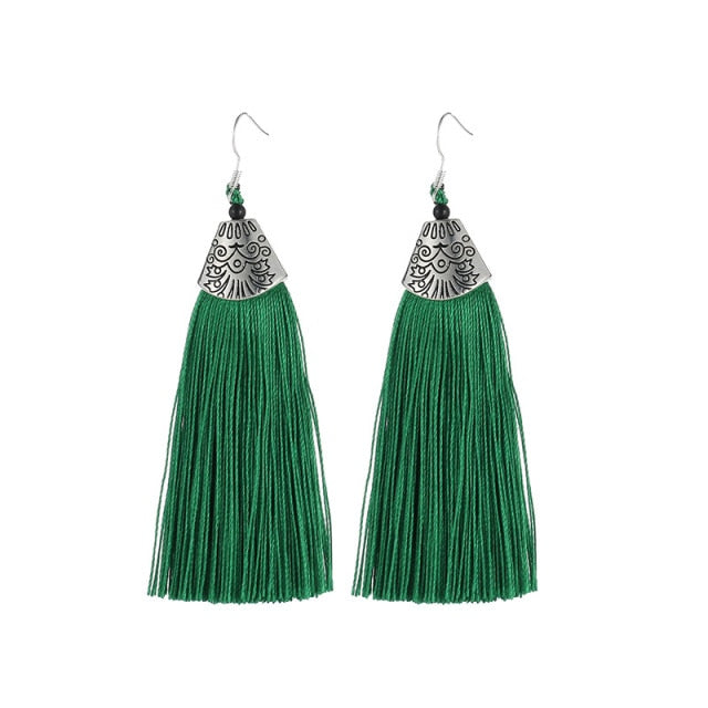 Fashion Women Corful Boho Tassel Earrings