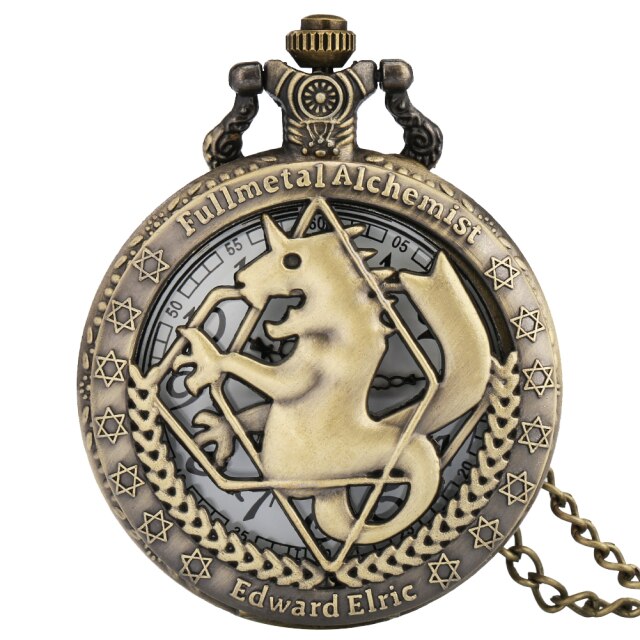 Antique Pocket Style Cartoon Fullmetal Alchemist Quartz Watch