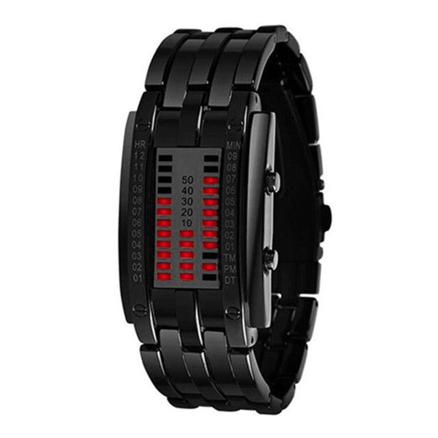 LED Date Bracelet Watch Binary Wristwatch Sport Watches