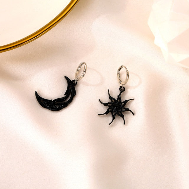 Asymmetric Abstract Star Drop Earrings