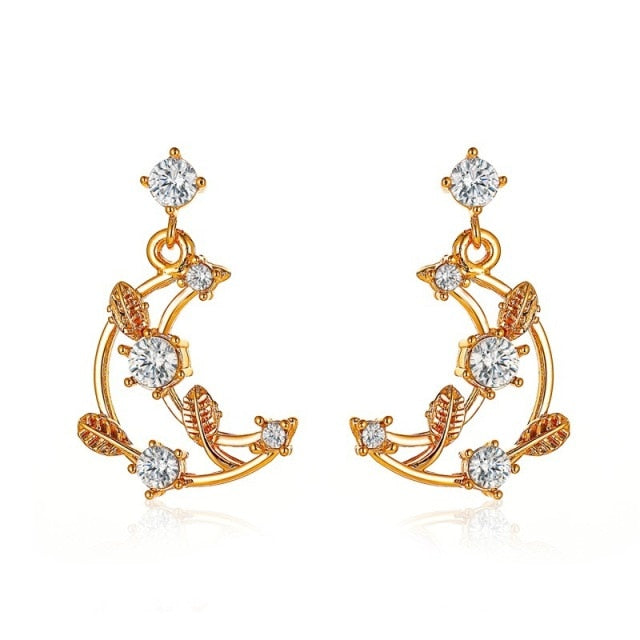 Asymmetric Abstract Star Drop Earrings