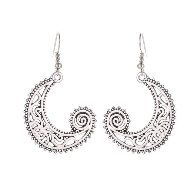 Asymmetric Abstract Star Drop Earrings