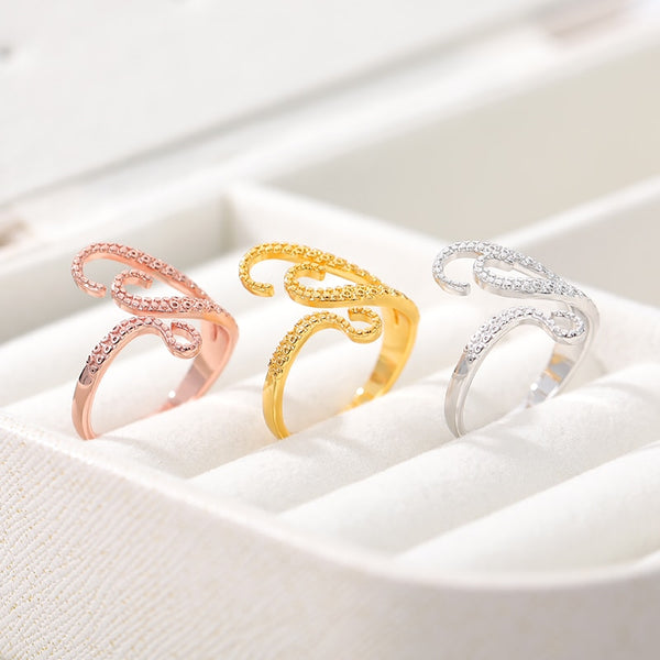 Anillo de tentáculo de pulpo de moda para mujer