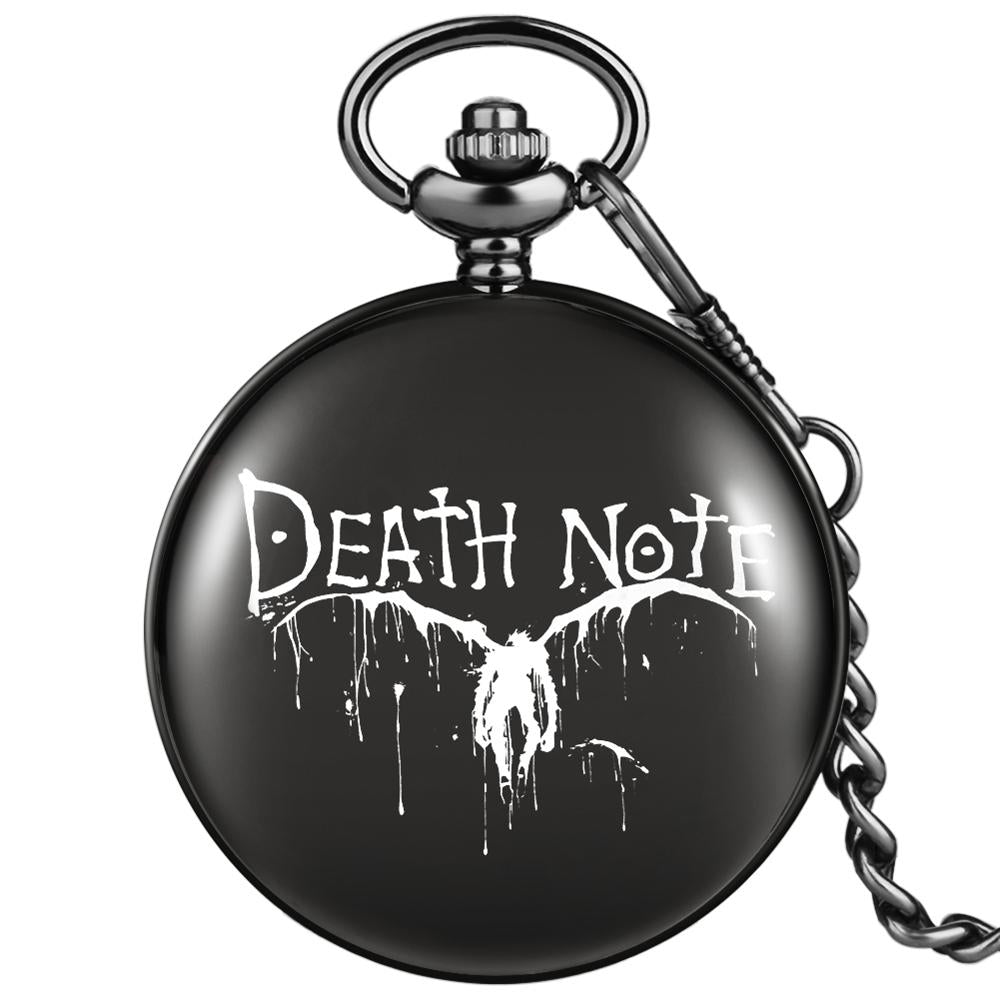 Men Customized Winged Quartz Pocket Watch White Dial  Watch