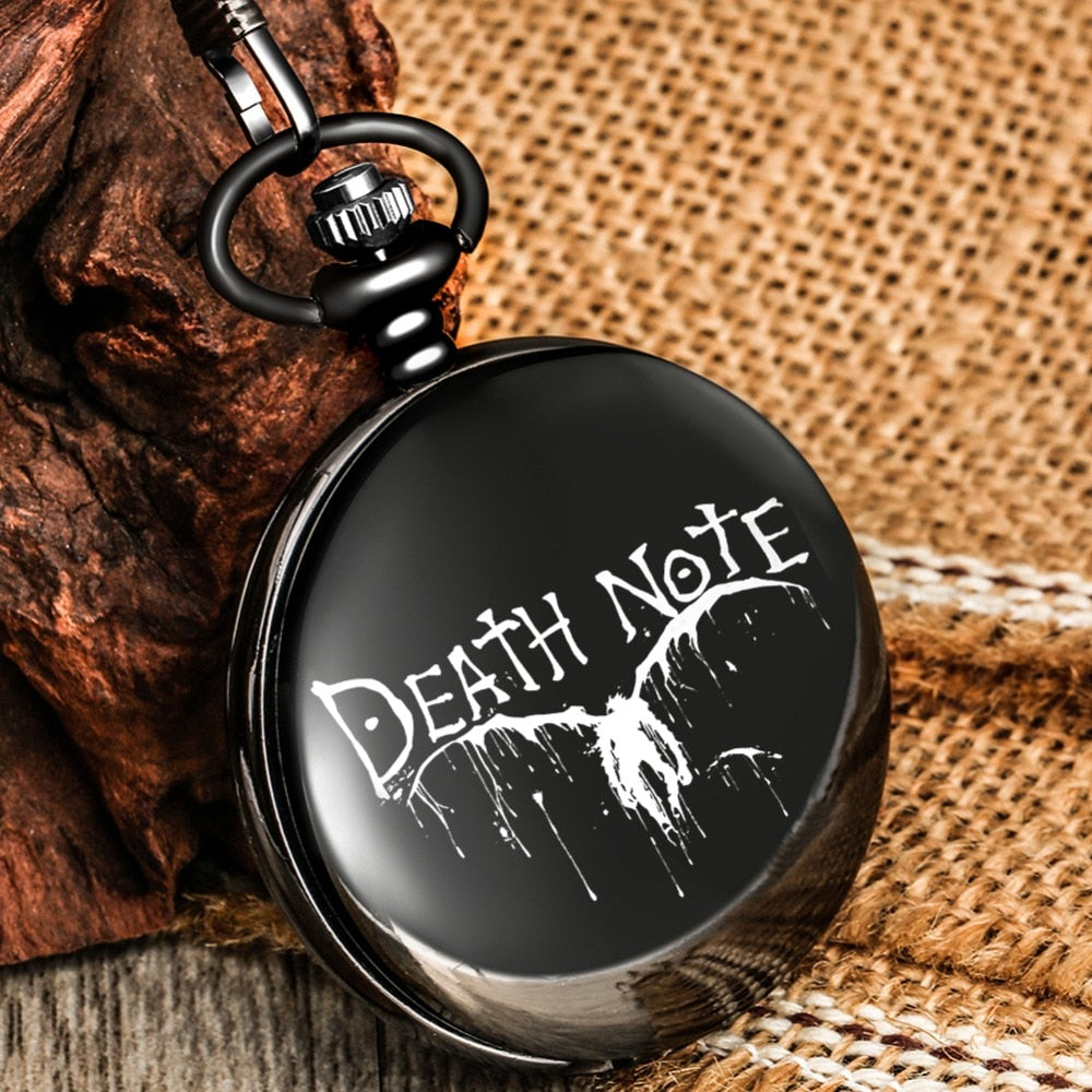 Men Customized Winged Quartz Pocket Watch White Dial  Watch