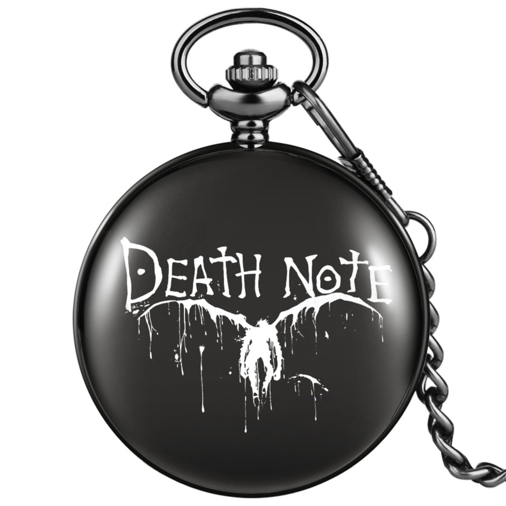 Men Customized Winged Quartz Pocket Watch White Dial  Watch