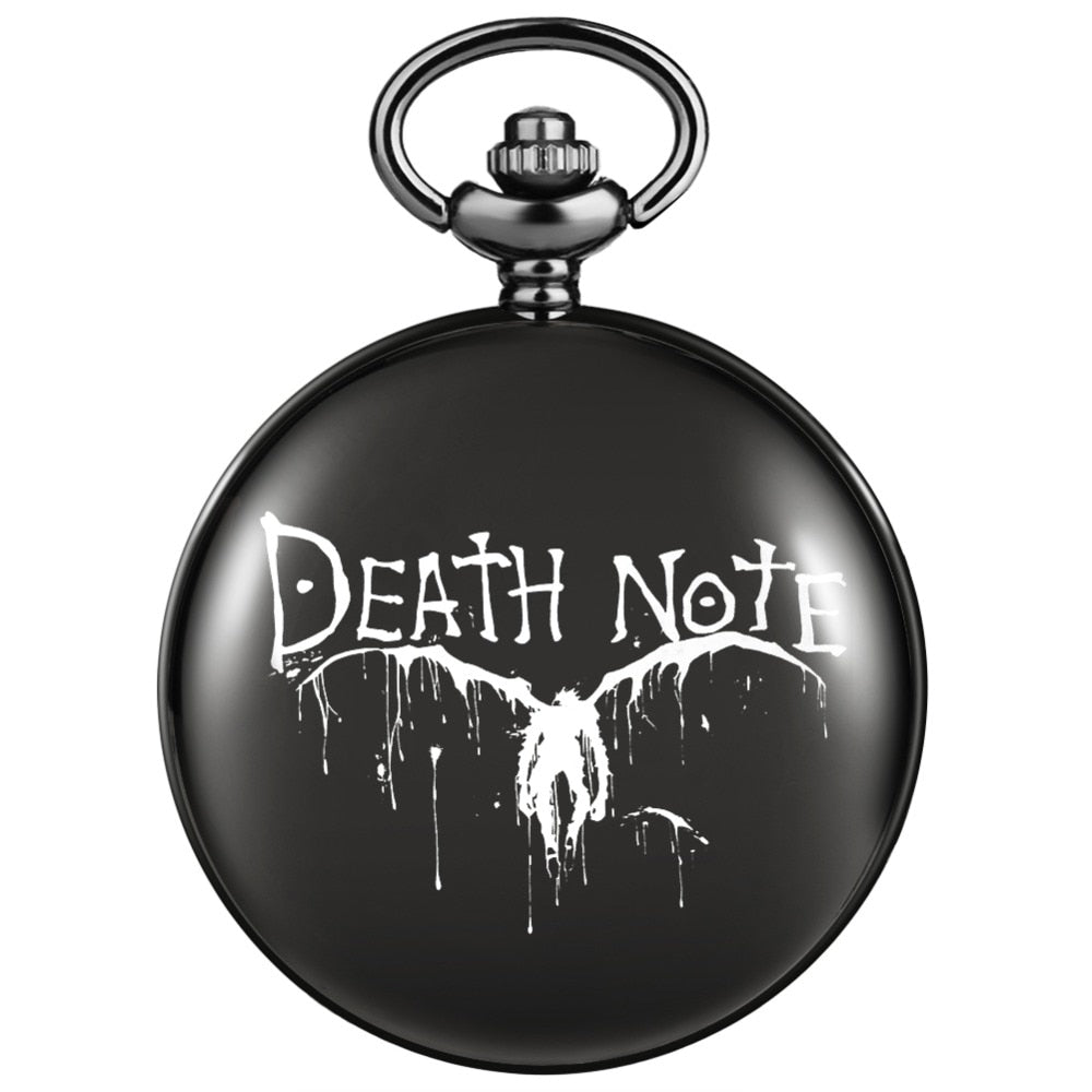Men Customized Winged Quartz Pocket Watch White Dial  Watch