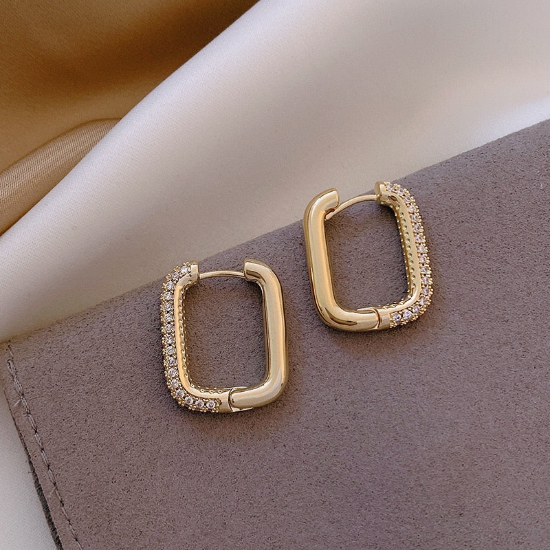 Korean Fashion New Exquisite Simple Geometric Earrings