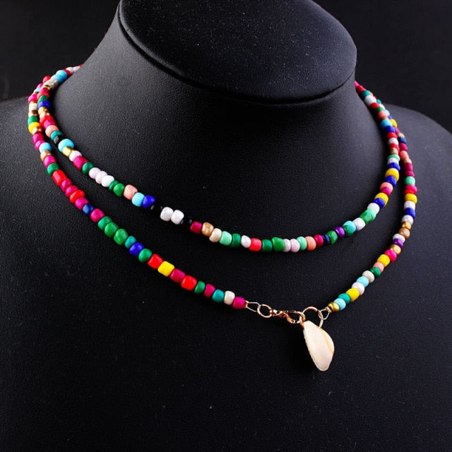 Alloy Shell Pendant Necklace for Women