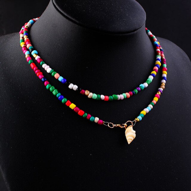 Alloy Shell Pendant Necklace for Women