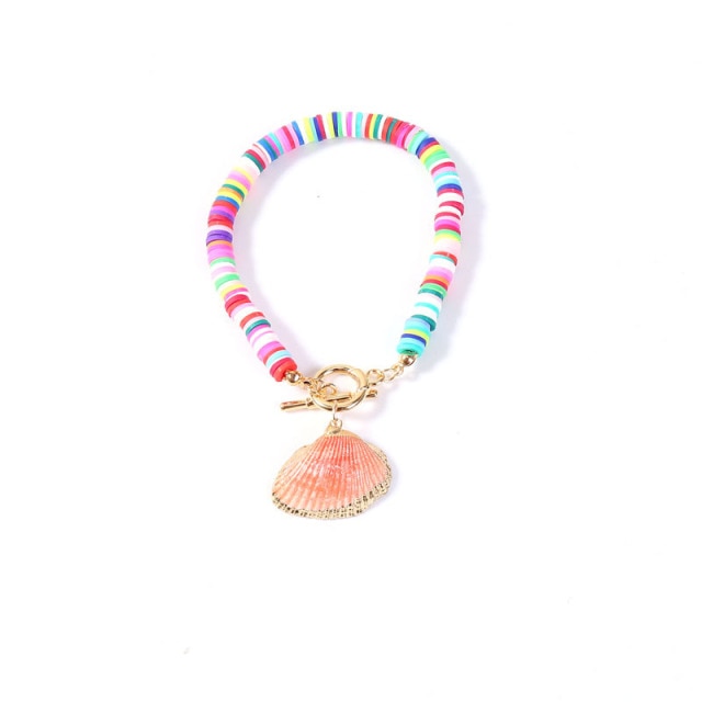 Alloy Shell Pendant Necklace for Women