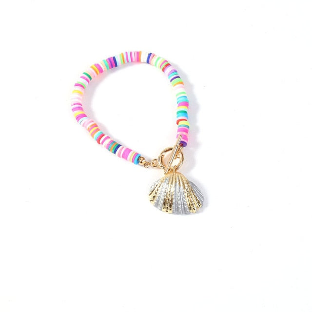 Alloy Shell Pendant Necklace for Women