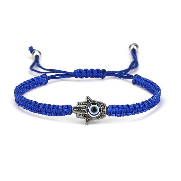 Blue Evil Eye Bead Bracelet