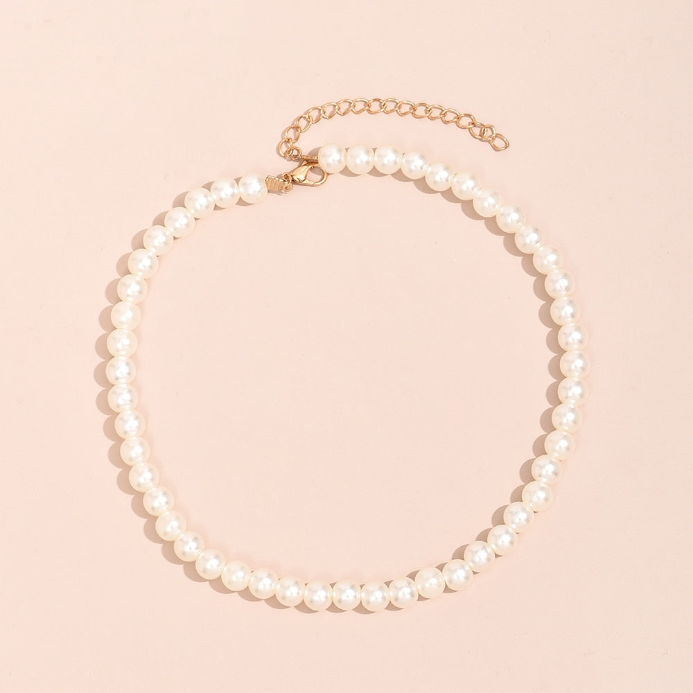 Trend Elegant Jewelry Wedding Big Pearl Necklace