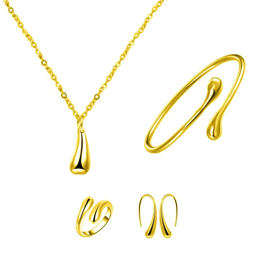 Fashion Women Teardrop  Ring Bracelet jewelry sets