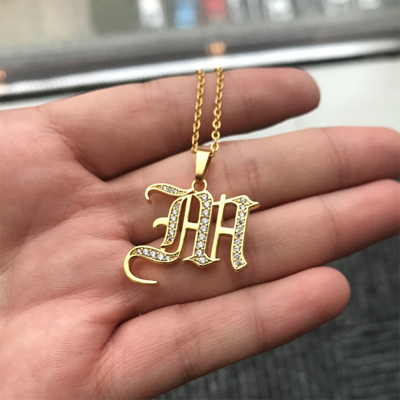 Stainless Steel Jewelry for Women Letter Necklace