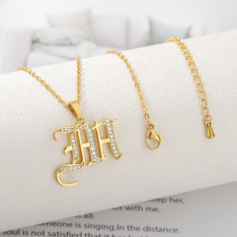 Stainless Steel Jewelry for Women Letter Necklace