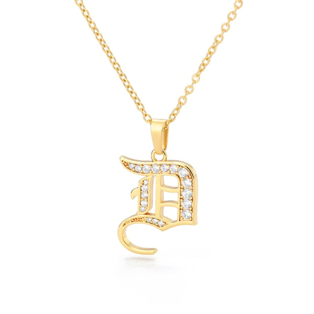 Stainless Steel Jewelry for Women Letter Necklace