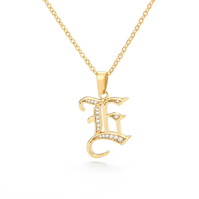 Stainless Steel Jewelry for Women Letter Necklace