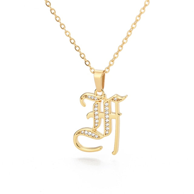 Stainless Steel Jewelry for Women Letter Necklace